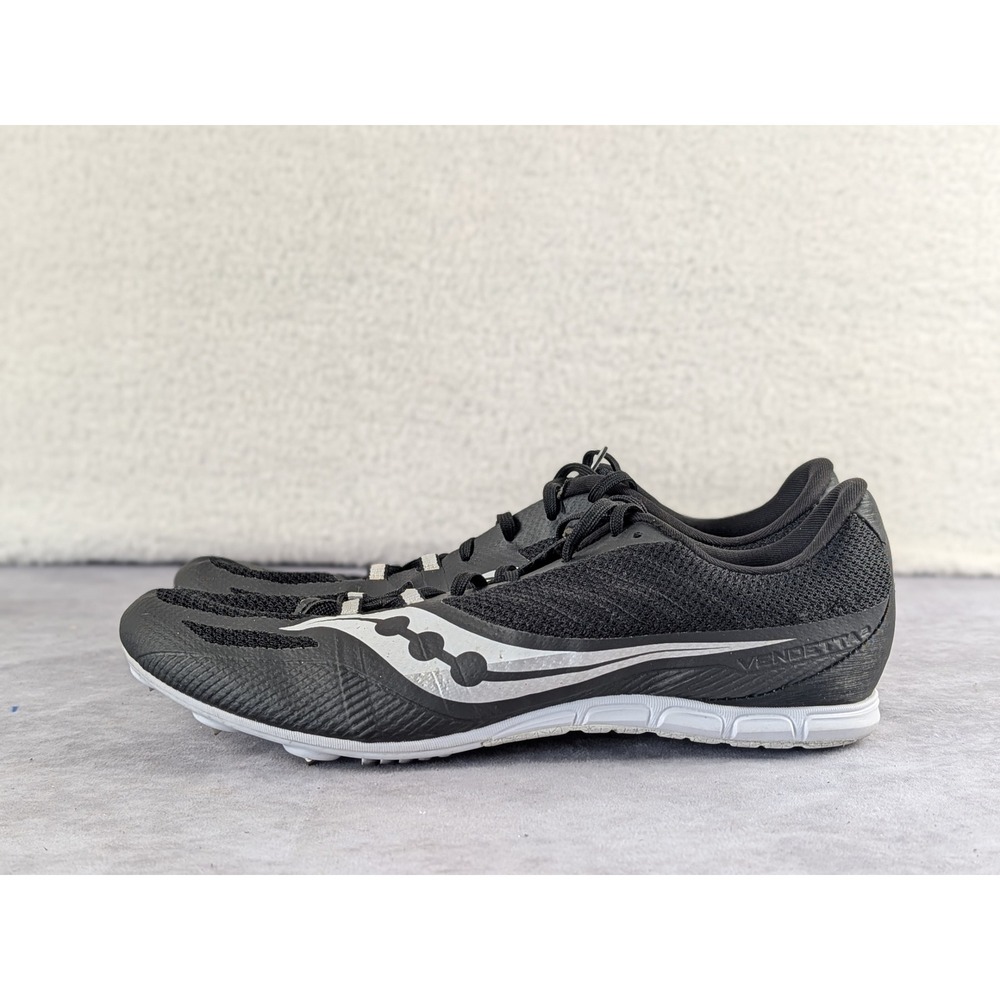 Saucony Vendetta 3 Mens Track Field‎ Spikes Black Silver S29073-3 Size 11